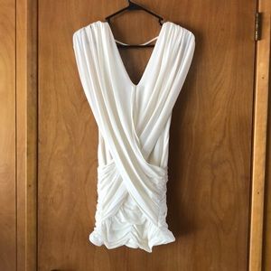 White BCBG Alondra Mini Dress